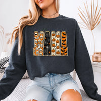Halloween Mama Sweatshirt Mama Halloween Mom Women Vintage Spooky Design