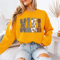 Halloween Mama Sweatshirt MAMA Pumpkin Leopard Design Halloween Women Cute Pattern Style