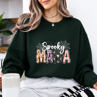 Halloween Mama Sweatshirt Spooky Mama Halloween Mom Women Cute Graphic Design