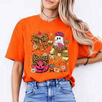 Halloween Nurse Coquette Shirt Cute Ghost Pumpkin Bow Medical Tee Sweatshirt