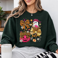 Halloween Nurse Coquette Shirt Cute Ghost Pumpkin Bow Medical Tee Sweatshirt