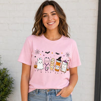 Halloween Nurse Spooky Medical Friends T-Shirt Cute Fall Healthcare Squad Women Retro Kawaii Graphic