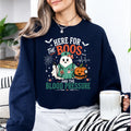 Halloween Nurse Sweatshirt Here For The Boos And Blood Pressure Ghost Nurse Pumpkin