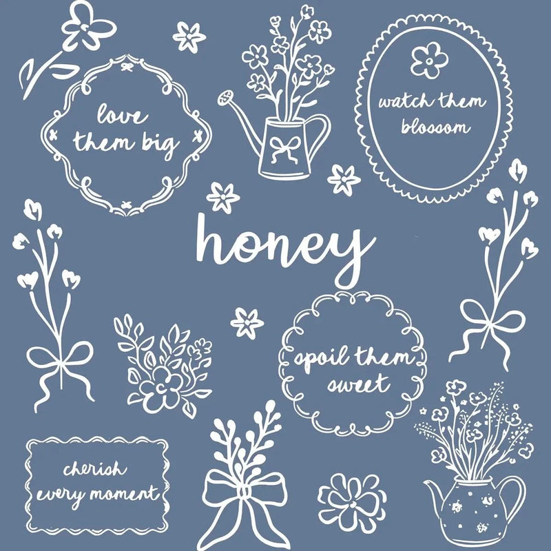 Custom Floral Family Nickname Shirt, Personalized Grandma Mama Nana Gigi Auntie Abuela Mother's Day Tee – honey