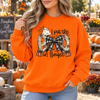 I Put The Boo In Boujee Graphic Halloween Apparel Cute Coquette Ghost Pumpkin Spooky Season Outfit