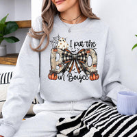 I Put The Boo In Boujee I Put The Boo In Boujee Sweatshirt and T-Shirt Halloween Spooky Season Women Cute Coquette