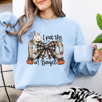 I Put The Boo In Boujee I Put The Boo In Boujee Sweatshirt and T-Shirt Halloween Spooky Season Women Cute Coquette