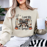 I Put The Boo In Boujee I Put The Boo In Boujee Sweatshirt and T-Shirt Halloween Spooky Season Women Cute Coquette