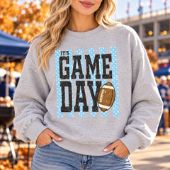 It's Game Day Football Sweatshirt Vintage Sports Fan for Tailgates, Sunday Football & Fall Game Days