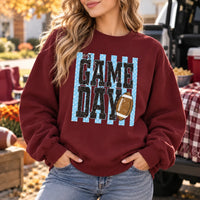 It's Game Day Football Sweatshirt Vintage Sports Fan for Tailgates, Sunday Football & Fall Game Days