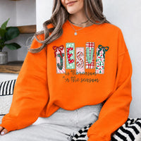Jesus Christmas Sweatshirt, Reason For The Season, Holiday Christian Women Coquette Design