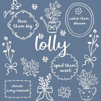 Custom Floral Family Nickname Shirt, Personalized Grandma Mama Nana Gigi Auntie Abuela Mother's Day Tee – lolly