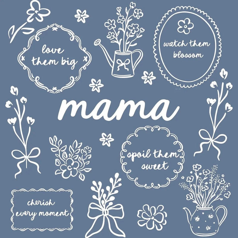 Custom Floral Family Nickname Shirt, Personalized Grandma Mama Nana Gigi Auntie Abuela Mother's Day Tee – mama
