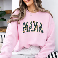 Mama Halloween Sweatshirt Boo Floral MAMA Halloween Mom Women Cute Ghost Floral