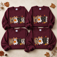 Mama Mimi Nana Gigi Halloween Sweatshirt, Ghost Pumpkin Fall Family Nickname Crewneck