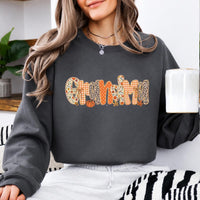 Mama Mimi Nana Grandma Fall Pumpkin Sweatshirt Floral Leopard Crewneck