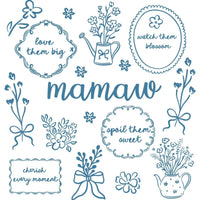 Custom Floral Family Nickname Shirt, Personalized Grandma Mama Nana Gigi Auntie Abuela Mother's Day Tee – mamaw