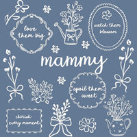 Custom Floral Family Nickname Shirt, Personalized Grandma Mama Nana Gigi Auntie Abuela Mother's Day Tee – mammy