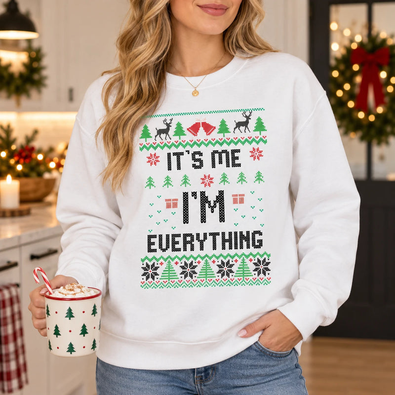 Matching Couple Christmas Sweatshirt Funny Holiday Partner Graphic Pullover