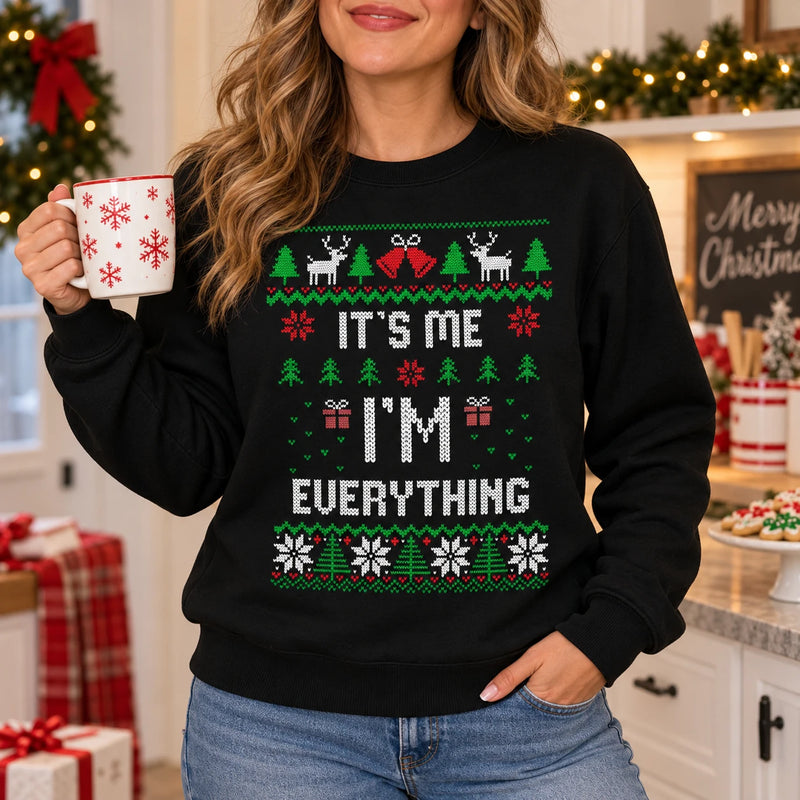 Matching Couple Christmas Sweatshirt Funny Holiday Partner Graphic Pullover