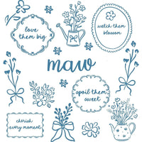 Custom Floral Family Nickname Shirt, Personalized Grandma Mama Nana Gigi Auntie Abuela Mother's Day Tee – maw