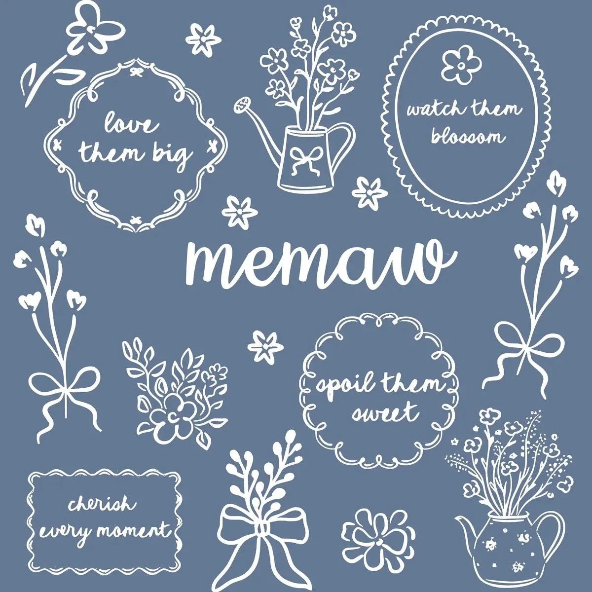 Custom Floral Family Nickname Shirt, Personalized Grandma Mama Nana Gigi Auntie Abuela Mother's Day Tee – memaw