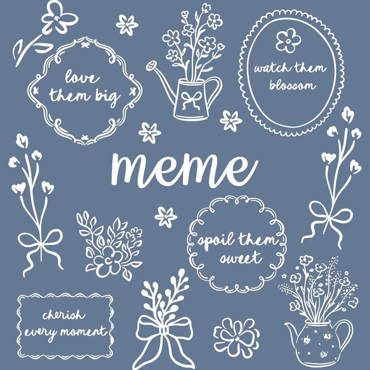 Custom Floral Family Nickname Shirt, Personalized Grandma Mama Nana Gigi Auntie Abuela Mother's Day Tee – meme