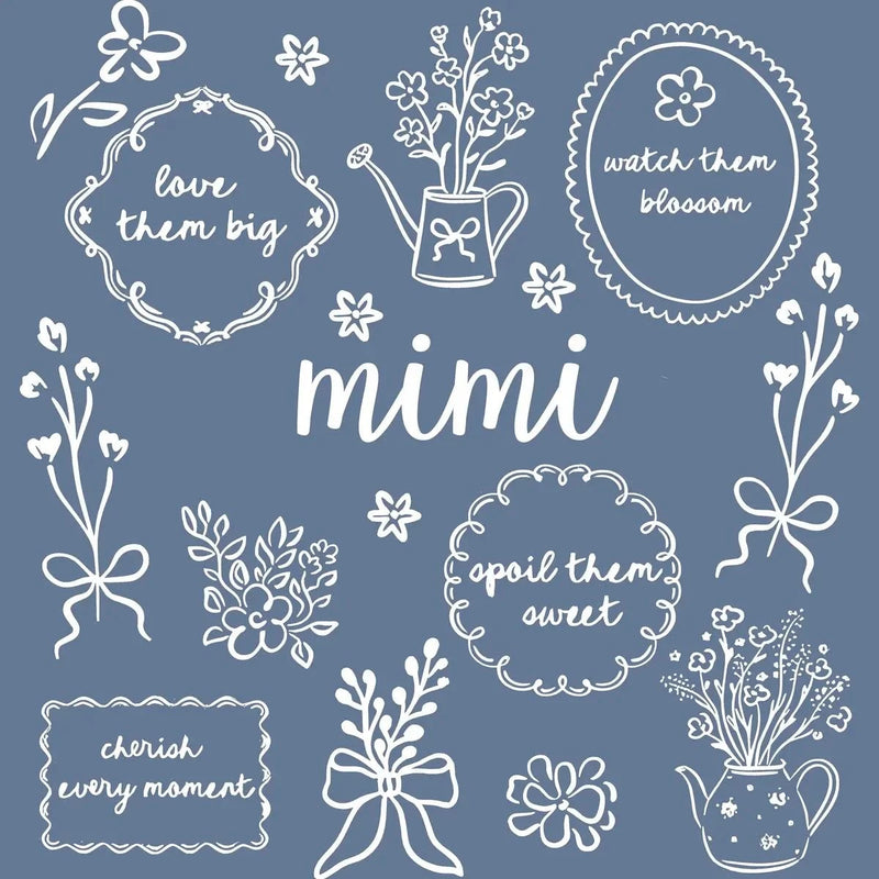 Custom Floral Family Nickname Shirt, Personalized Grandma Mama Nana Gigi Auntie Abuela Mother's Day Tee – mimi