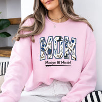 Mom Sweatshirt Manager Of Mischief Hand Drawn Magical Style