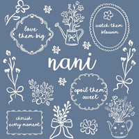 Custom Floral Family Nickname Shirt, Personalized Grandma Mama Nana Gigi Auntie Abuela Mother's Day Tee – nani