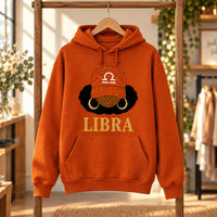 Personalized Afro Zodiac Hoodie, Horoscope Sign Portrait