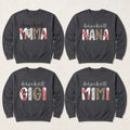 Personalized Baseball Mama Sweatshirt, Custom Family Role Crewneck, Baseball Mom Grandma Aunt Game Day Gift