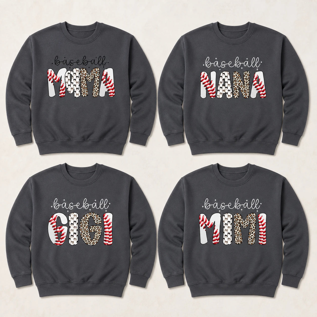 Personalized Baseball Mama Sweatshirt, Custom Family Role Crewneck, Baseball Mom Grandma Aunt Game Day Gift