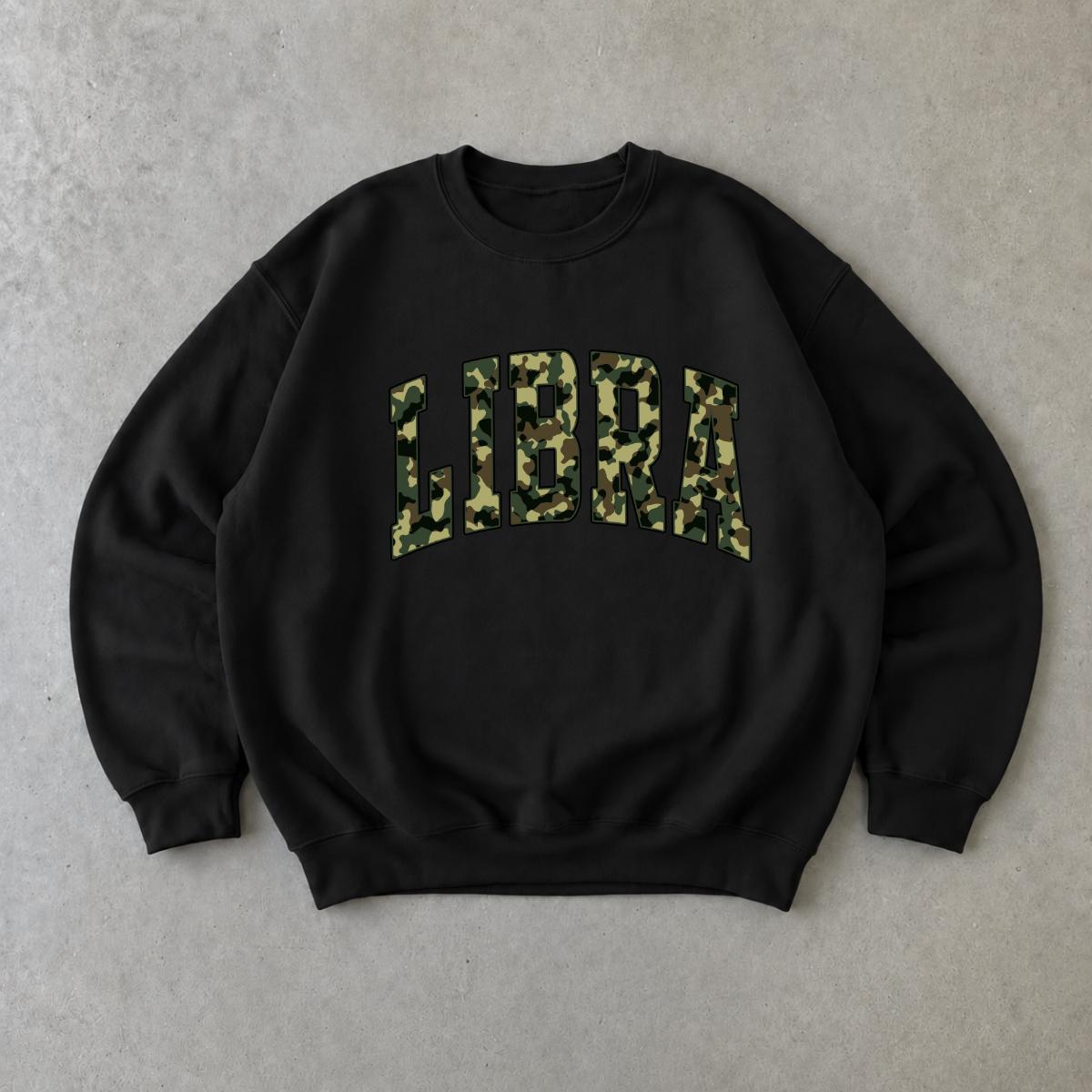 Personalized Camo Zodiac Sweatshirt, Custom Choose Your Star Sign, Astrology Lover Birthday Gift