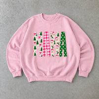 Personalized Christmas Mom Sweatshirt, Custom Choose Your Family Title, Mama Grandma Gigi Aunt Holiday Coquette Gift