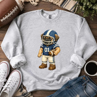 Personalized Dog Breed Football Sweatshirt, Custom Choose Your Dog Player, Game Day Dog Mom Dad Gift for Pet Lovers and Sports Fans