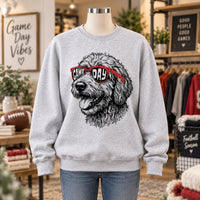 Personalized Dog Breed Sweatshirt, Custom Game Day Dog Shirt, Football Pet Lover Gift for Dog Mom Dad