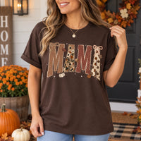 Personalized Fall Grandma Shirt Pumpkin Bow Floral Tee