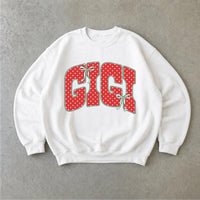 Personalized Family Title Coquette Bow Sweatshirt, Custom Choose Your Mama Nana Mimi Gigi Text, Mom Grandma Mother's Day Gift