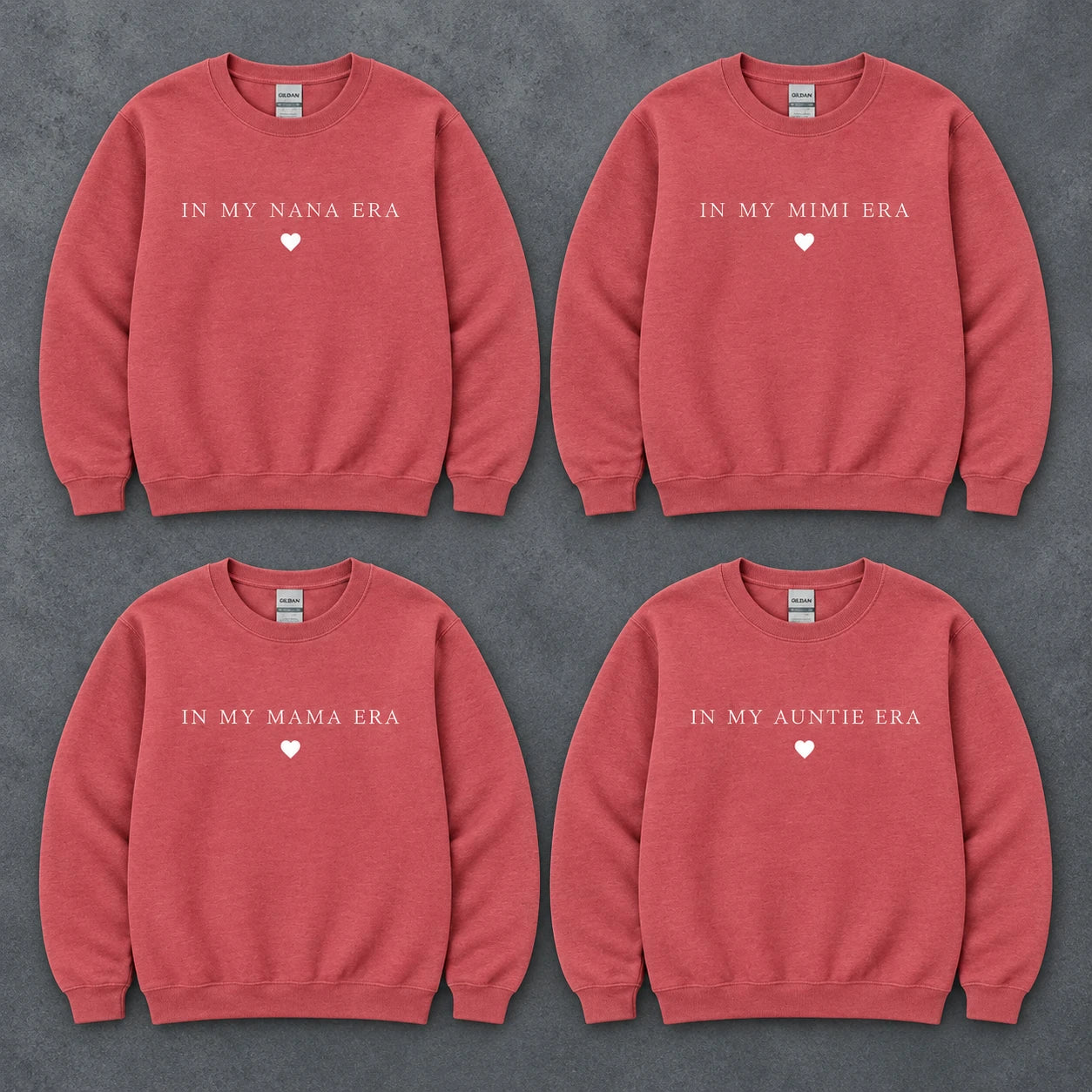 Personalized Family Title Sweatshirt, Custom Mom Grandma Mimi Gigi Auntie or Nickname IN MY ERA, Mother’s Day Gift