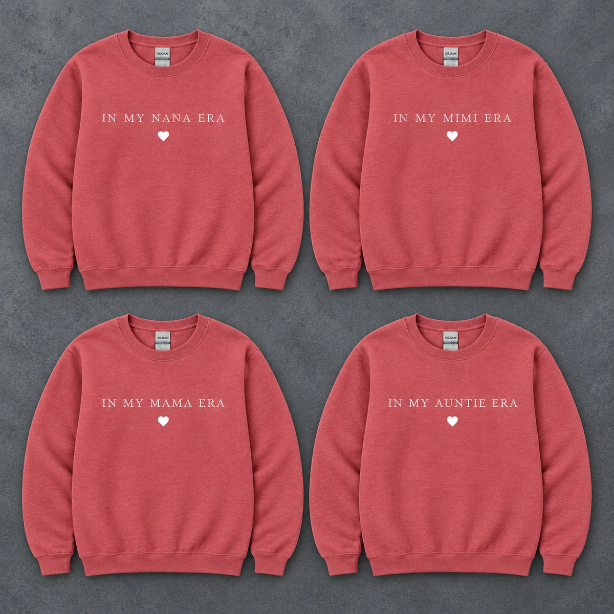Personalized Family Title Sweatshirt, Custom Mom Grandma Mimi Gigi Auntie or Nickname IN MY ERA, Mother’s Day Gift