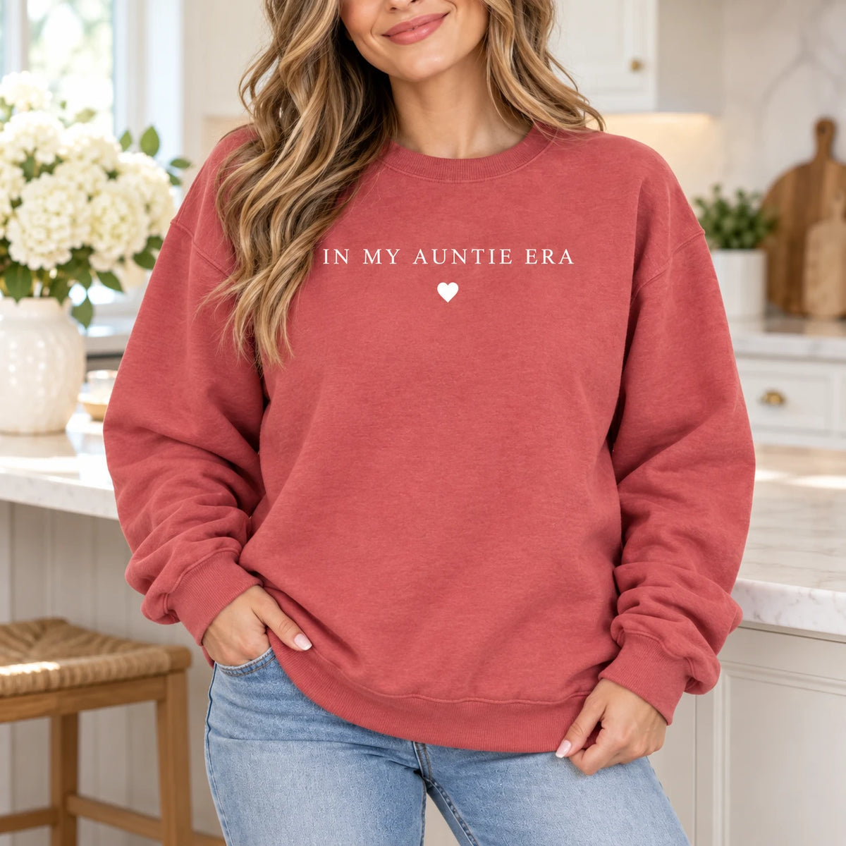 Personalized Family Title Sweatshirt, Custom Mom Grandma Mimi Gigi Auntie or Nickname IN MY ERA, Mother’s Day Gift