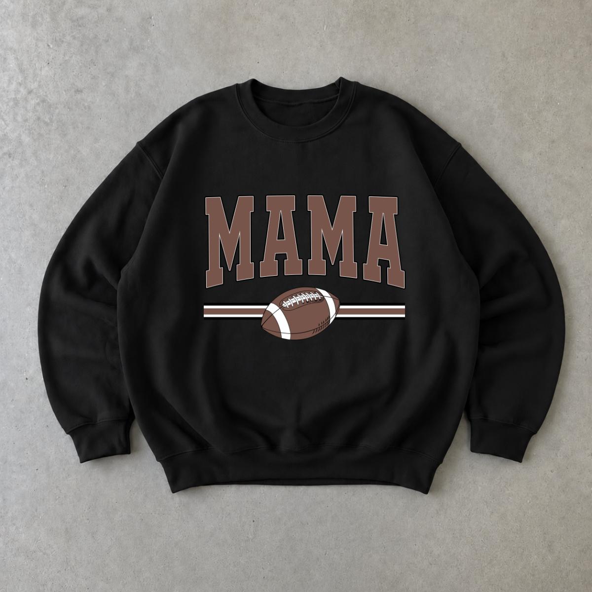 Personalized Football Family Sweatshirt, Custom Choose Your Title Mama Auntie Grandma, Game Day Mom Gift