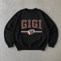 Personalized Football Family Sweatshirt, Custom Choose Your Title Mama Auntie Grandma, Game Day Mom Gift