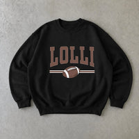 Personalized Football Family Sweatshirt, Custom Choose Your Title Mama Auntie Grandma, Game Day Mom Gift