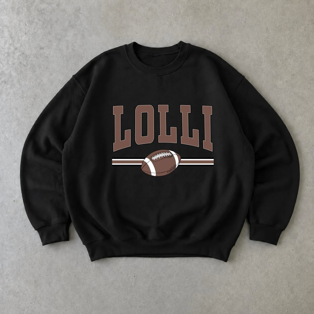 Personalized Football Family Sweatshirt, Custom Choose Your Title Mama Auntie Grandma, Game Day Mom Gift
