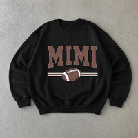 Personalized Football Family Sweatshirt, Custom Choose Your Title Mama Auntie Grandma, Game Day Mom Gift