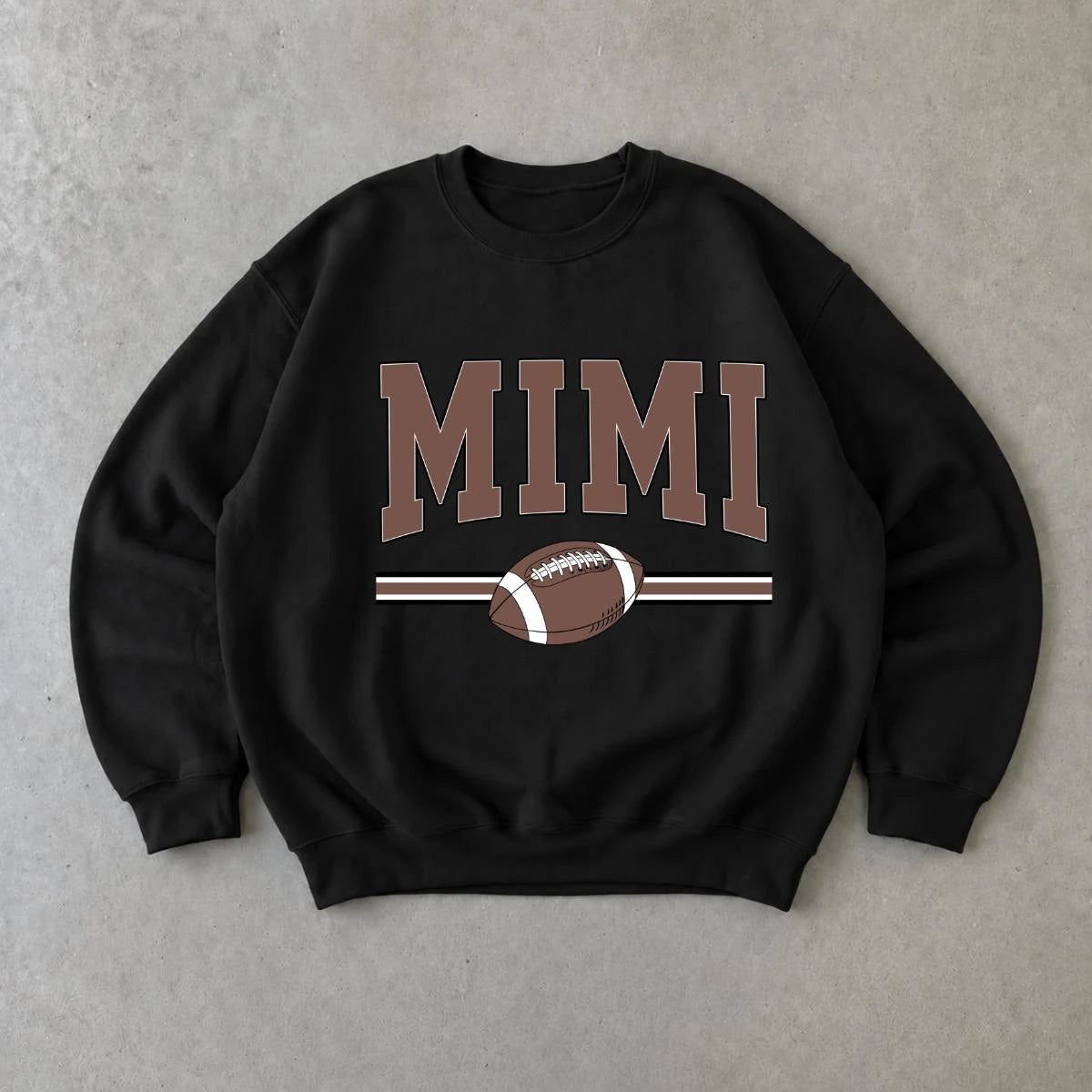 Personalized Football Family Sweatshirt, Custom Choose Your Title Mama Auntie Grandma, Game Day Mom Gift
