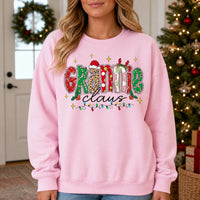 Personalized Grandma Christmas Sweatshirt Custom Family Title Claus Holiday Gift