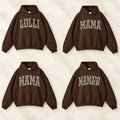 Personalized Grandma Hoodie, Custom Camo Varsity Family Name Pullover for Mama Nana Gigi Auntie or Custom Text Gift